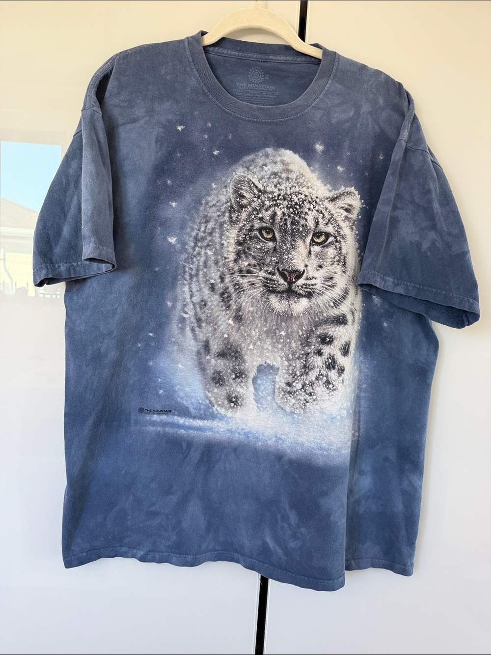 The Mountain Blue Snow Leopard Adult Tee